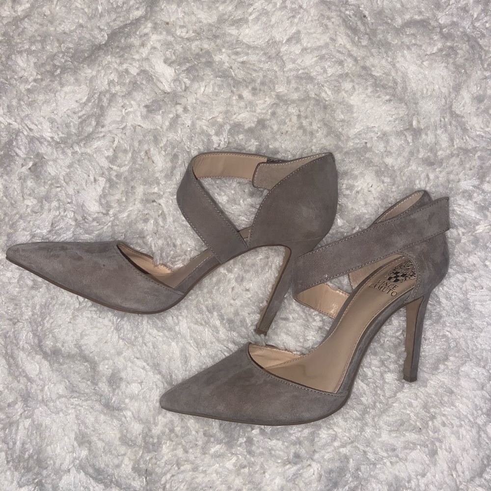 Authentic Suede Grey heels